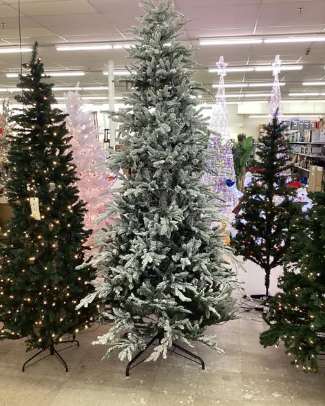 Best Choice Products - 9ft Pre-Lit Flocked Artificial Aspen Noble Fir Christmas Tree