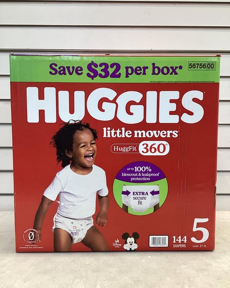 Huggies Little Movers HuggFit 360° Diapers Size 5