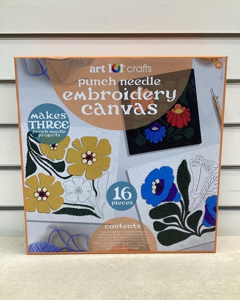 Art 101 Crafts Punch Needle Embroidery Canvas Kit