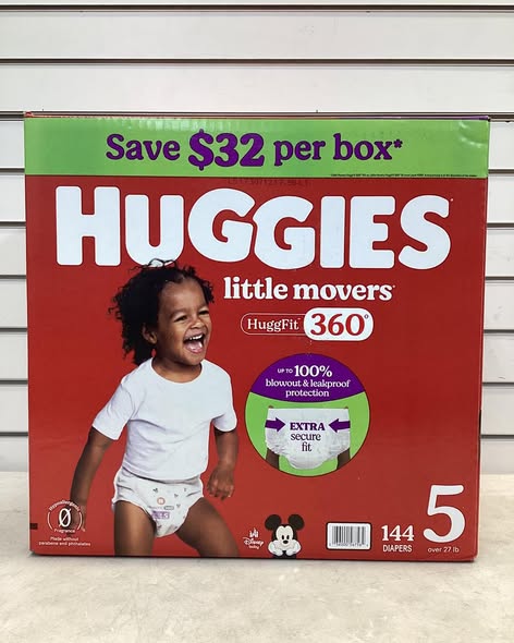 Huggies Little Movers HuggFit 360° Diapers Size 5