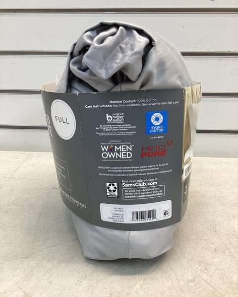 Member's Mark 450-Thread-Count Solid Sheet Set Size Full