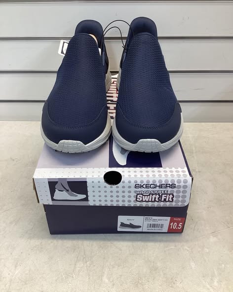 Skechers Men's Equalizer Hands Free Swift Fit Slip-On Sneaker Size 10.5