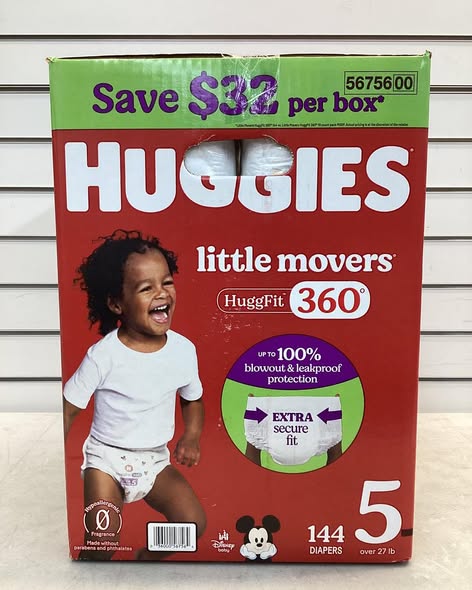 Huggies Little Movers HuggFit 360° Diapers Size 5