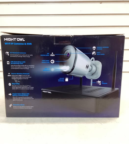 Night Owl 4K Cameras with 2TB NVR Security System, 8pk.