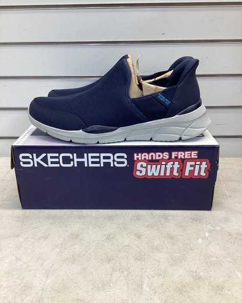 Skechers Men's Equalizer Hands Free Swift Fit Slip-On Sneaker Size 12