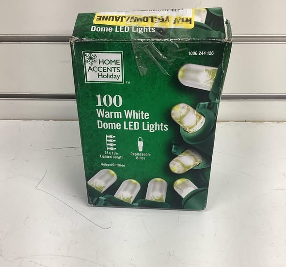 Home Accents Holiday 100 Warm White Dome LED String Lights