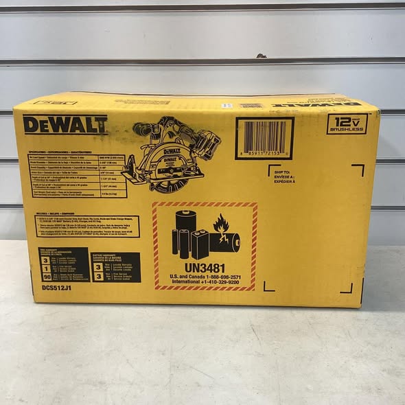 DEWALT DCS512J1 XTREME 12V MAX* BRUSHLESS 5-3/8" CIRCULAR SAW KIT