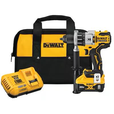 DEWALT XR POWER DETECT 1/2-in 20-volt max Variable Speed Brushless Hybrid Capable Cordless Hammer Drill ( 1 -Batteries and Charger Included )