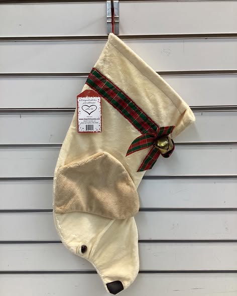 Yellow Lab Stocking Pronk! Yellow Labrador Hearth Hound Decorative Dog Christmas Stocking ...
