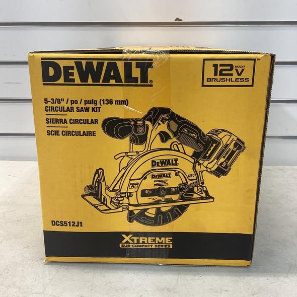 DEWALT DCS512J1 XTREME 12V MAX* BRUSHLESS 5-3/8" CIRCULAR SAW KIT