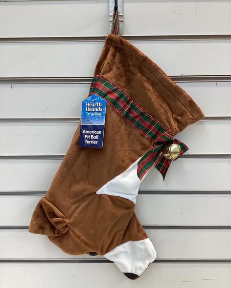 Pronk! American Pitbull Terrier Hearth Hound Decorative Dog Christmas Stocking