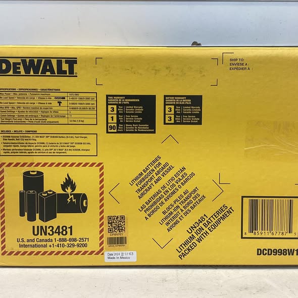 DEWALT XR POWER DETECT 1/2-in 20-volt max Variable Speed Brushless Hybrid Capable Cordless Hammer Drill ( 1 -Batteries and Charger Included )