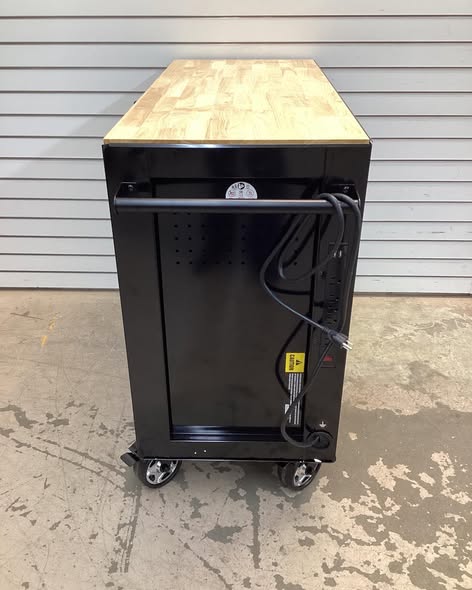 CRAFTSMAN S2000 Series 41-Inch 6-Drawer Steel Rolling Tool Cabinet with Towel Holder and Tray Organizer (Black)