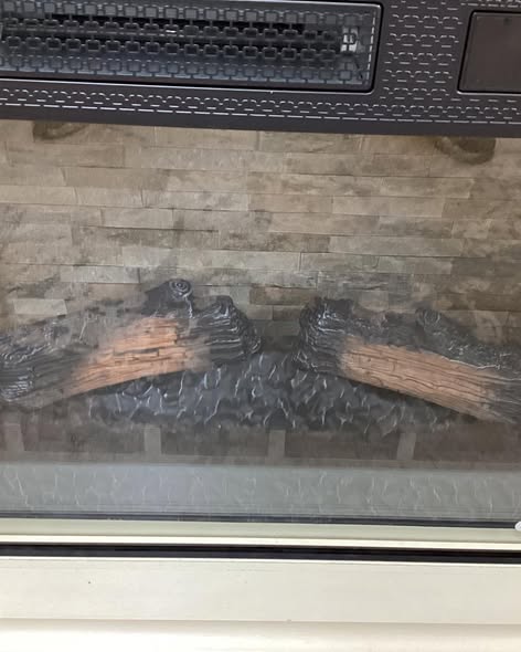 Home Decorators Collection Kerrington 60 in. W Freestanding Media Console Electric Fireplace TV Stand in Weathered Ivory