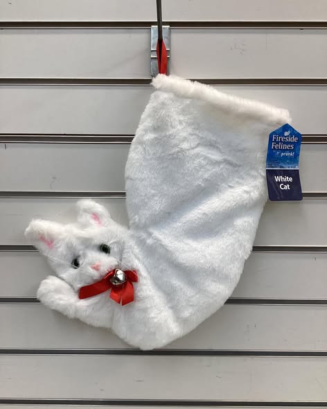 Fireside Felines Decorative Christmas Stocking