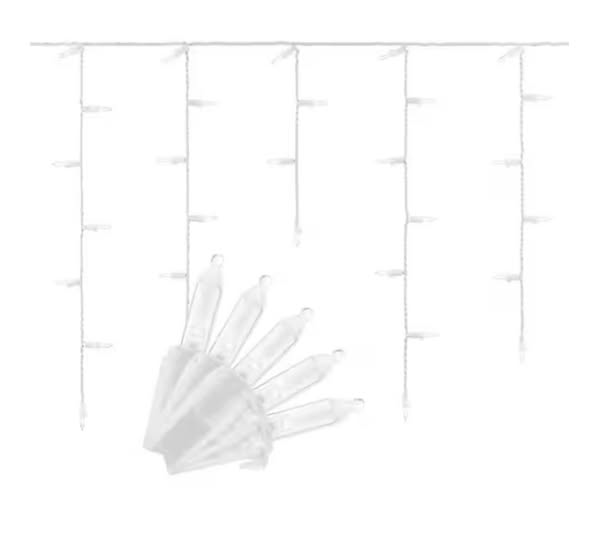 Home Accents Holiday 200 Count Cool White Mini LED Icicle Lights
