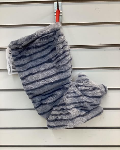 Pronk! Grey Striped Tabby Decorative Cat Christmas Stocking