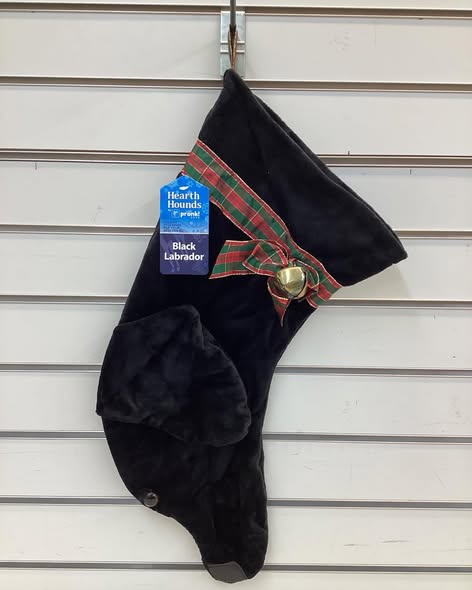 Pronk! Hearth Hounds - Black Lab - Realistic Dog Stocking