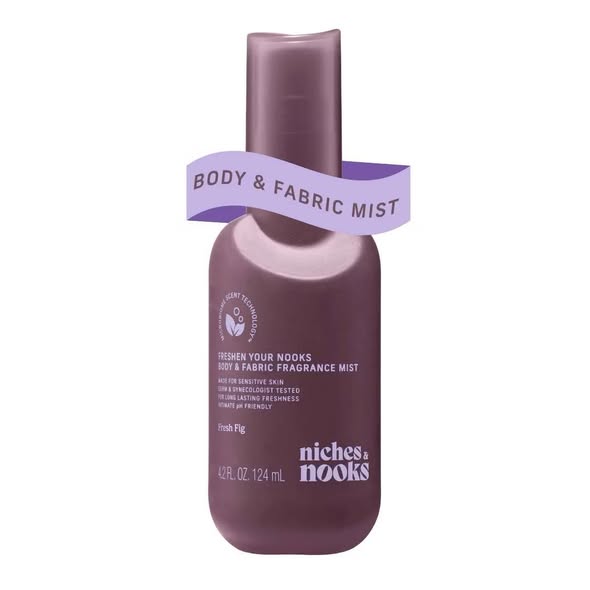 Niches & Nooks Intimate pH Balanced Body Spray & Fabric Fragrance Mist - Fresh Fig - 4.2 fl oz
