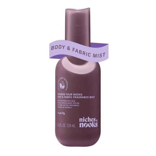 Niches & Nooks Intimate pH Balanced Body Spray & Fabric Fragrance Mist - Fresh Fig - 4.2 fl oz