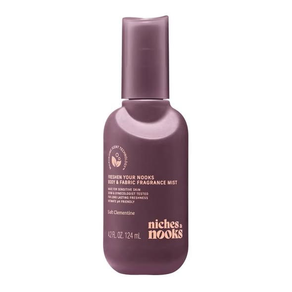Niches & Nooks Intimate pH Balanced Body Spray & Fabric Fragrance Mist - Soft Clementine - 4.2 fl oz