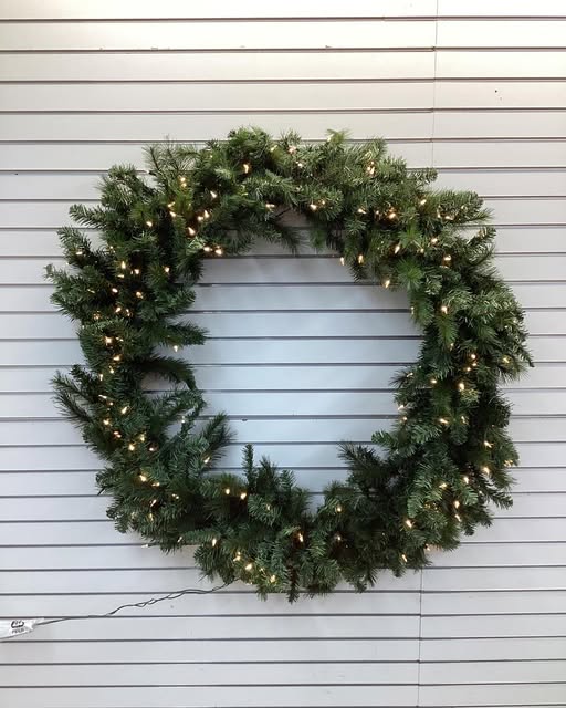 60” LED Wesley Long Needle Pine Wreath