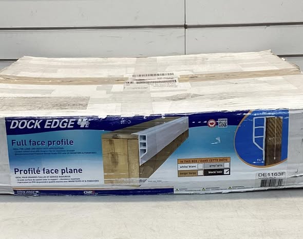 Dock Edge 16 ft. Full Face Profile, Black