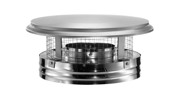 Duravent, 8in. Diameter Chimney Cap, Included