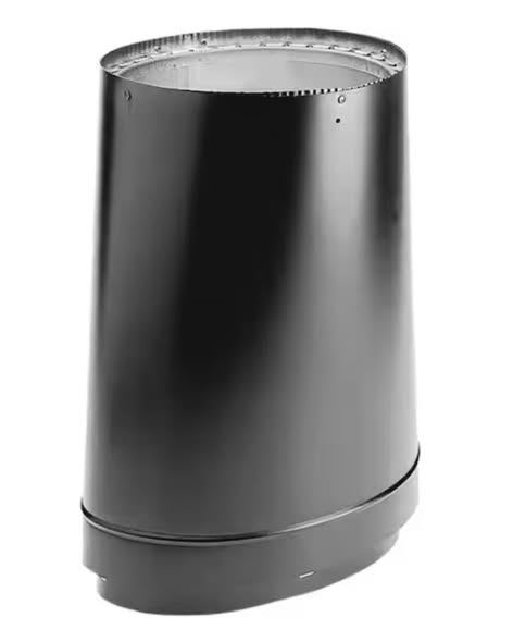 DuraVent Double Wall Stove Pipe 6in. Diameter Oval-To-Round Adapter
