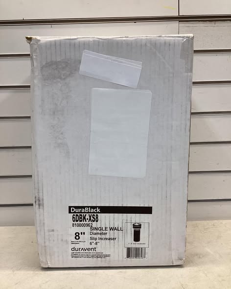 DuraVent DuraBlack Stove Pipe 8in. Diameter Slip Increaser