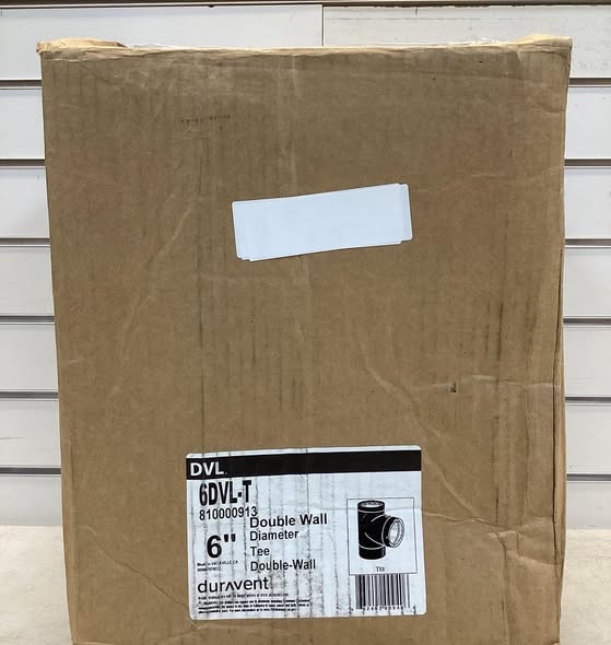 DuraVent Model DVL Double Wall Stove Pipe 6in. Diameter Double Wall Tee