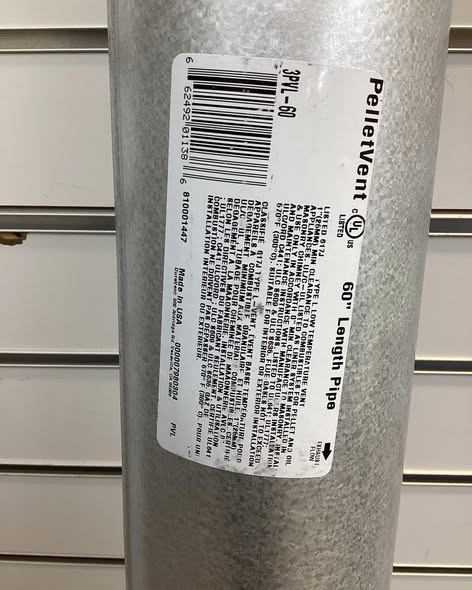 DuraVent PelletVent for Multi-Fuel 3in. Diameter X 60in. Straight Pipe Length