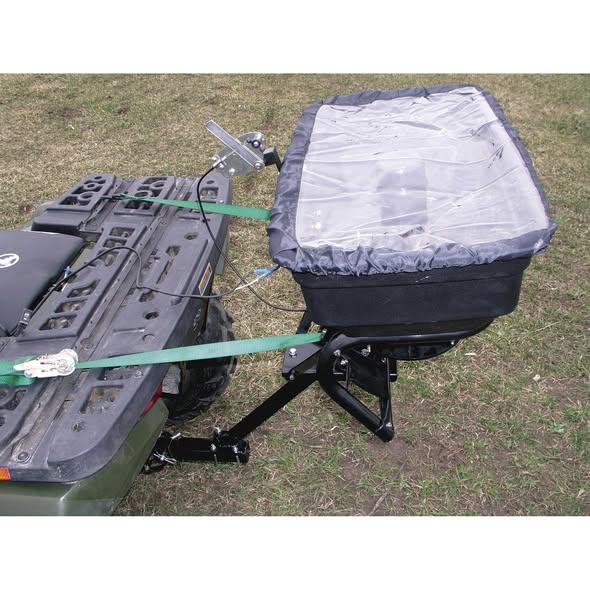 Field Tuff 12 Volt ATV Hitch-Mount Spreader - 125-Lb. Capacity, 16-Gallon Poly Hopper