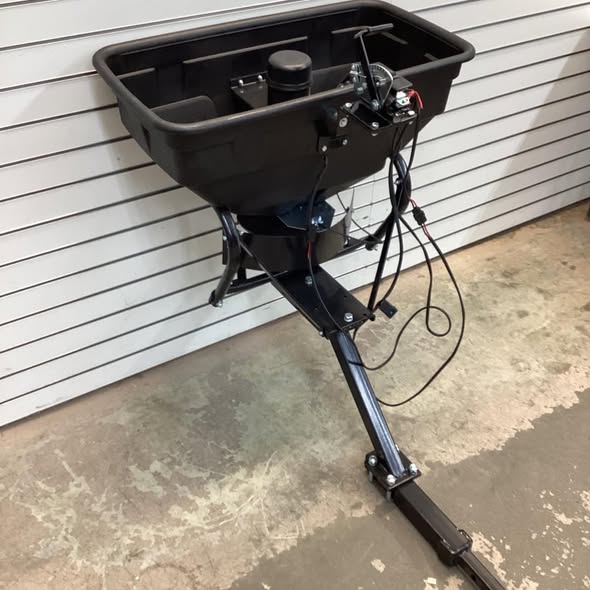 Field Tuff 12 Volt ATV Hitch-Mount Spreader - 125-Lb. Capacity, 16-Gallon Poly Hopper