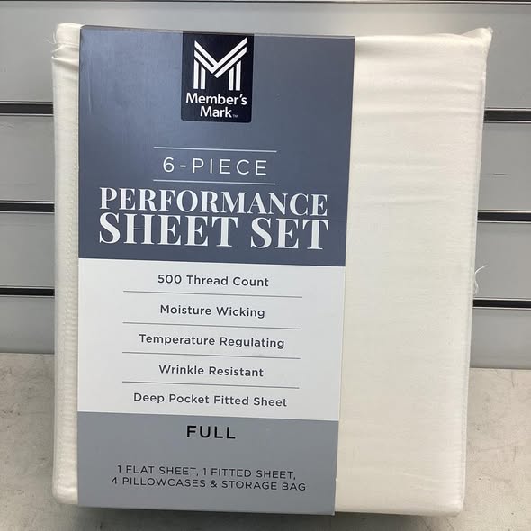 Member's Mark Performance 500-Thread-Count Solid Sheet Set