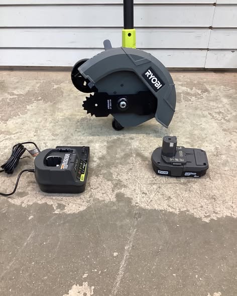 RYOBI ONE+ 18V 9 in. Cordless Battery Edger with 2.0 Ah Battery and Charger
