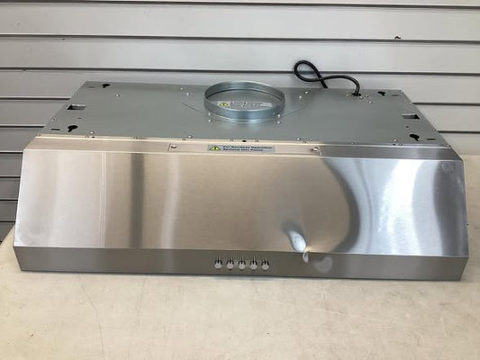 Vissani Sarela 30 in. W x 7 in. H 500CFM Convertible Under Cabinet Range Hood in Stainless Steel with LED Lights and Filter