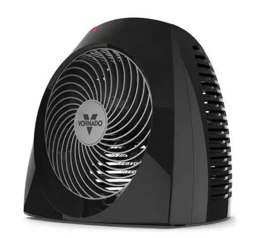 Vornado VH240 1500-Watts Black Indoor Electric Fan Space Heater with Advanced Safety Features