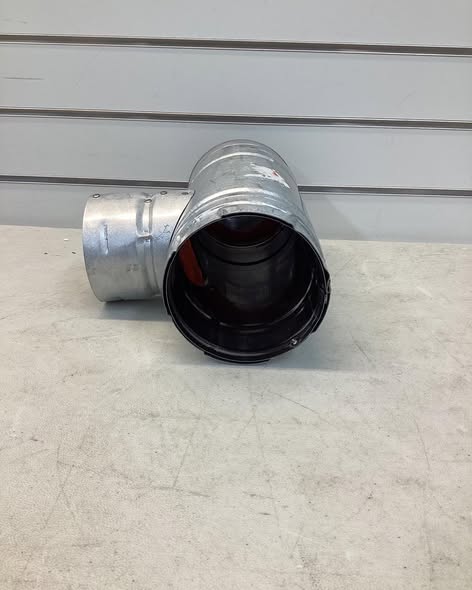 DuraVent PelletVent for Multi-Fuel 4in. Diameter Increaser Tee With Clean-Out Tee Cap