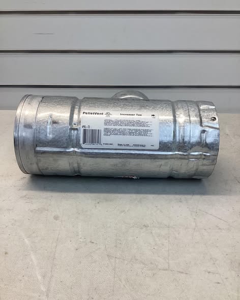 DuraVent PelletVent for Multi-Fuel 4in. Diameter Increaser Tee With Clean-Out Tee Cap