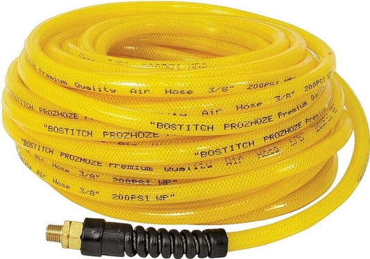 BOSTITCH Air Hose, 3/8 in OD, 100 ft L, MNPT, 300 psi Pressure