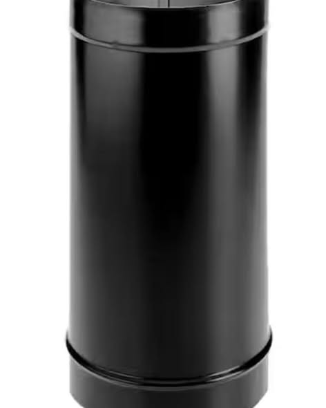 DuraVent DuraBlack Stove Pipe 6in. Diameter X 48in. Single Wall Black Stove Pipe