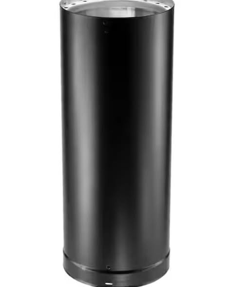 DuraVent Model DVL Double Wall Stove Pipe 6in. Diameter X 18in. Double Wall Stove Pipe Length