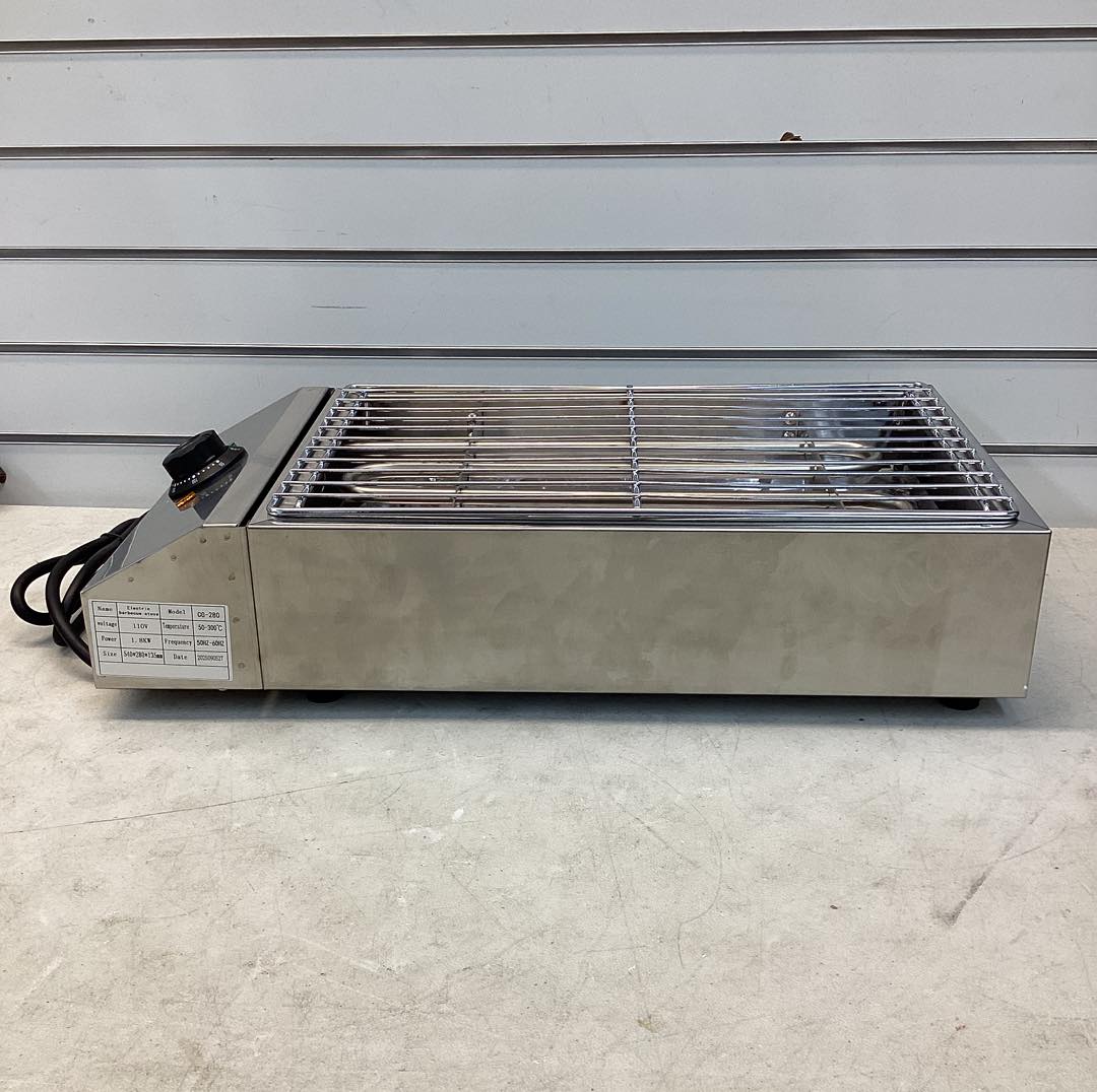 1800-Watt Stainless Steel Electric Grill Countertop BBQ Oven