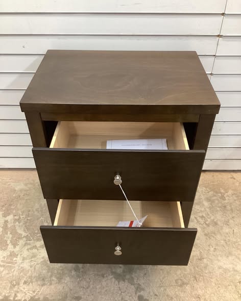 Coaster Wilkes Dark Cocoa 2-Drawer Nightstand Bedside Table