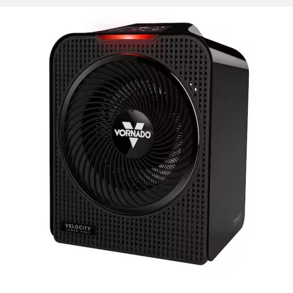 Vornado Forced Air Velocity 5 Whole Room 1500-Watt 5118 BTU Electric Space Fan Electric Heater - Lightly Used