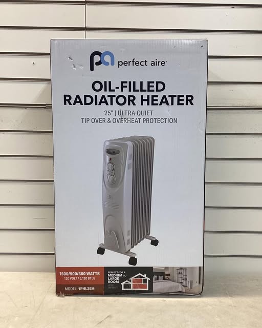 Perfect Aire 5120 Btu/h 160 sq ft Oil Filled Electric Heater Mfr # 1PHL25M