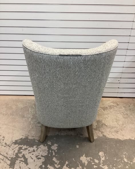 Madison Park Leda Grey Swoop Wing Chair