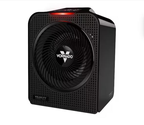 Vornado Forced Air Velocity 5 Whole Room 1500-Watt 5118 BTU Electric Space Fan Electric Heater