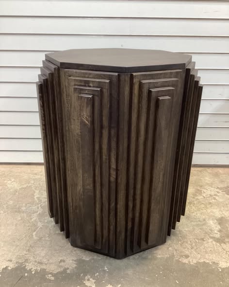 Carolina Cascade Falls Geo Design Octagon Side Table